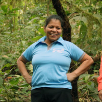 Nuria Figueroa, co-owner of Rancho de Oro gold mining history